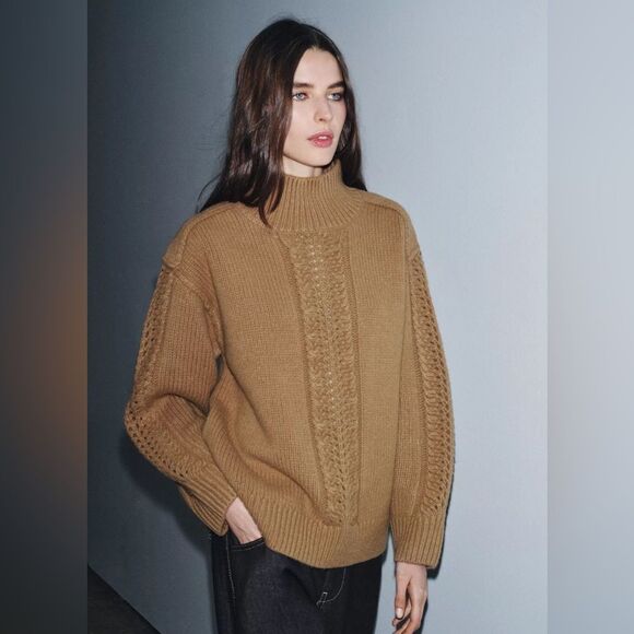 Zara Sweaters - ZARA 100% WOOL TEXTURED JUMPER